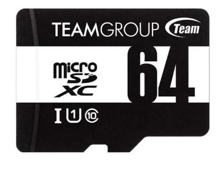 Team Group microSDXC UHS-I U1 Class 10 Memory Card with SD Adapter 64GB