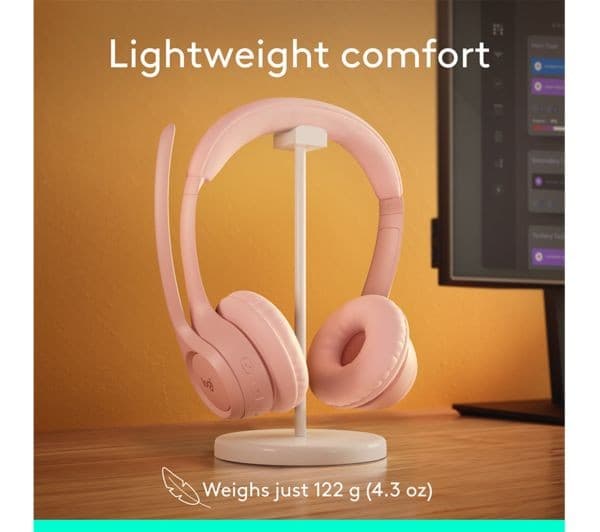 Logitech Zone 300 Wireless Headset - Rose - Image 8
