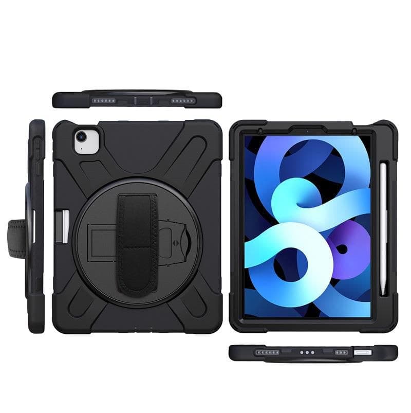 eSTUFF CHICAGO Full Body Defender Case for Apple iPad Pro 11" 2022/2021/2020/2018 & iPad Air 5/4 10.9" - Black (ES683150-BULK) - Image 1