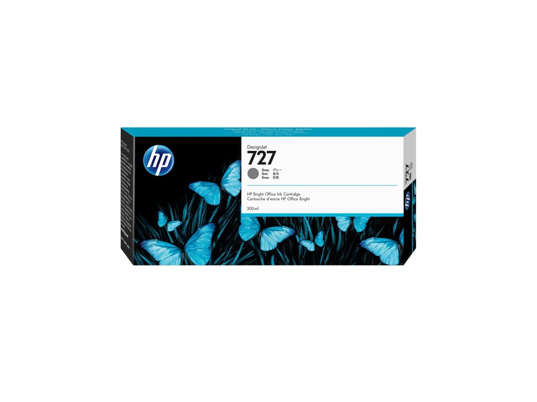 HP 727 300ml High Capacity Grey Original DesignJet Ink Cartridge (F9J80A) - Image 1