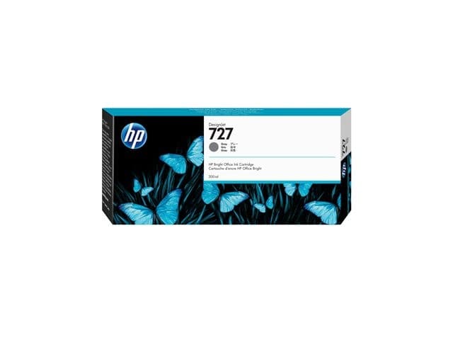HP 727 300ml High Capacity Grey Original DesignJet Ink Cartridge (F9J80A) - Image 2