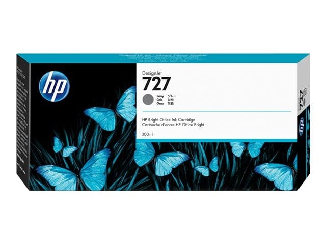 HP 727 300ml High Capacity Grey Original DesignJet Ink Cartridge (F9J80A) - Image 5