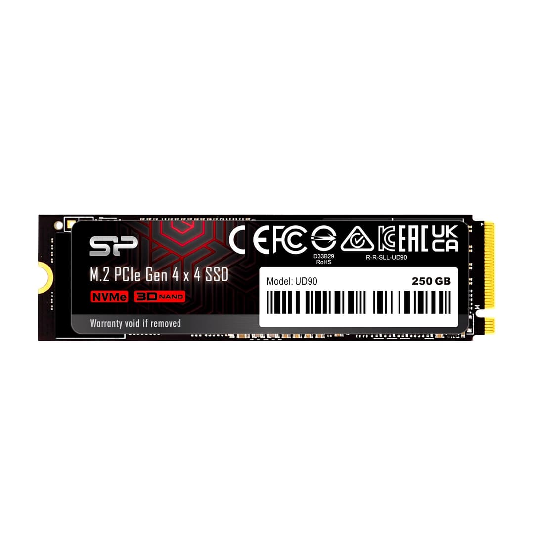 Silicon Power UD90 PCIe Gen 4x4 NVMe 1.4 M.2 2280 SSD 250GB - Image 1