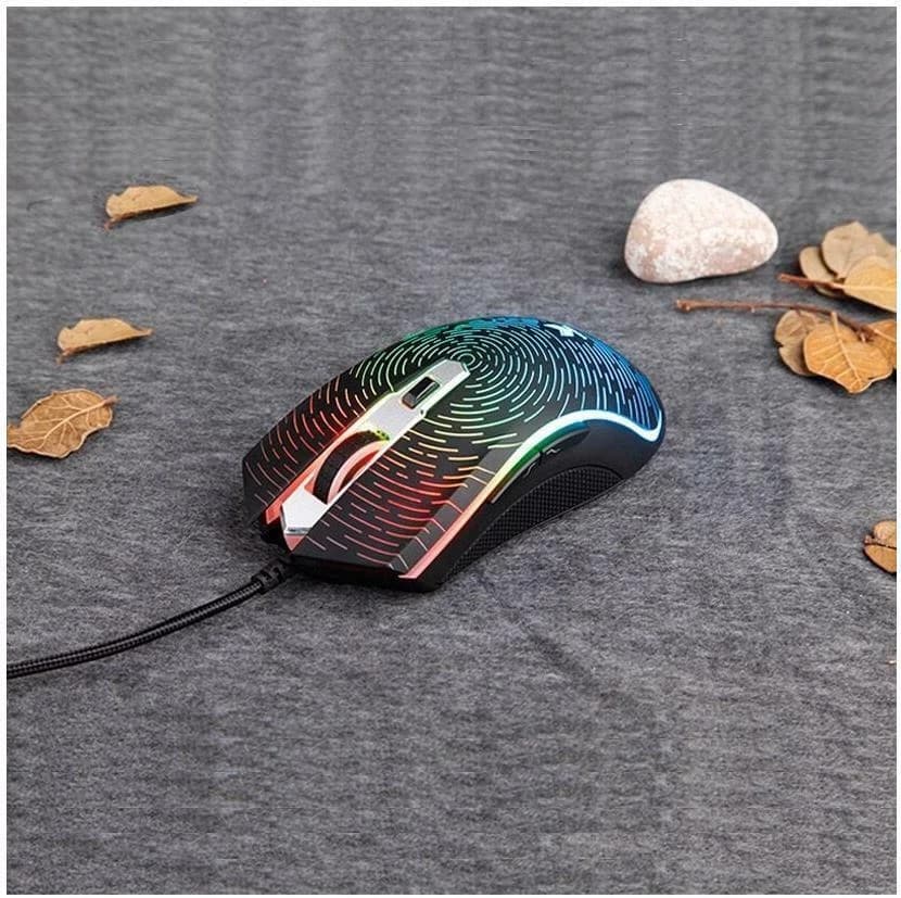 Rapoo V25S Wired Gaming Mouse USB Optical 7000 DPI Backlight Multi Colour LED - Image 5