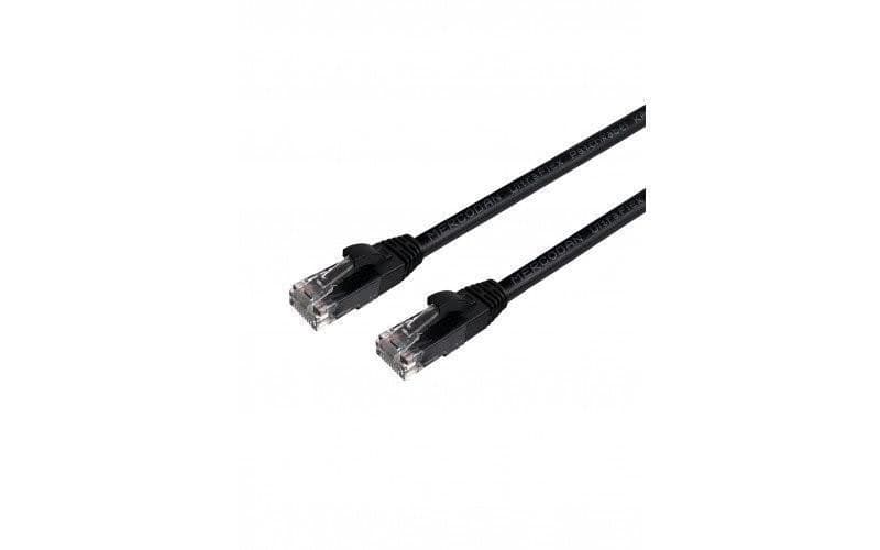Mercodan UltraFlex Patch cable CAT6 UTP 1.0m Black - Image 1
