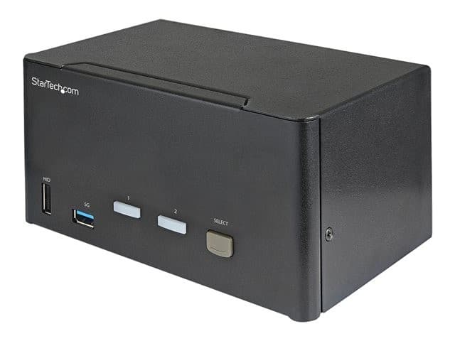 StarTech 2 Port DisplayPort KVM Switch Black - Image 1
