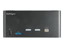 StarTech 2 Port DisplayPort KVM Switch Black thumbnail 2