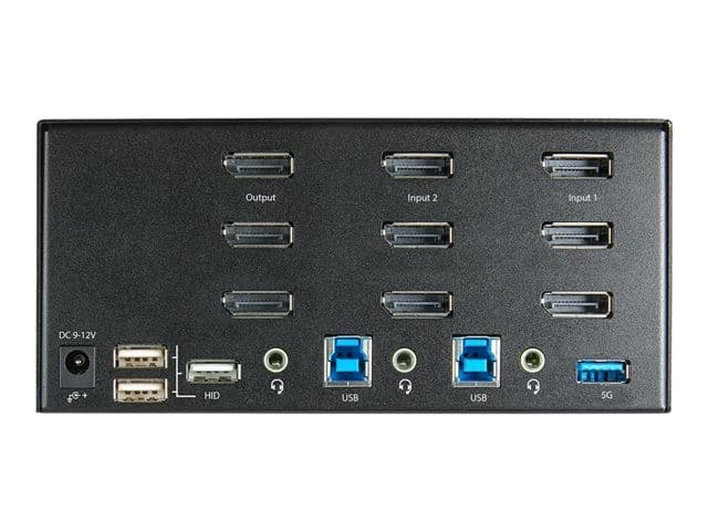 StarTech 2 Port DisplayPort KVM Switch Black - Image 3