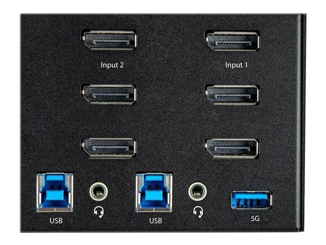 StarTech 2 Port DisplayPort KVM Switch Black - Image 4
