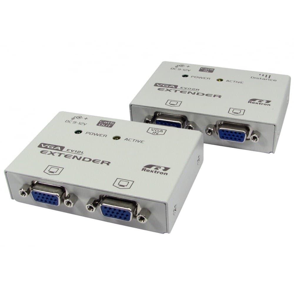 Rextron SVGA Extender and Splitter over Cat5e - up to 150m (KVM-VGAXT) - Image 1