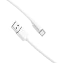 Ven-Dens Silicone USB-A to USB-C Cable, Durable, Heat-Resistant & Reliable, VD-DCP03 - White thumbnail 1