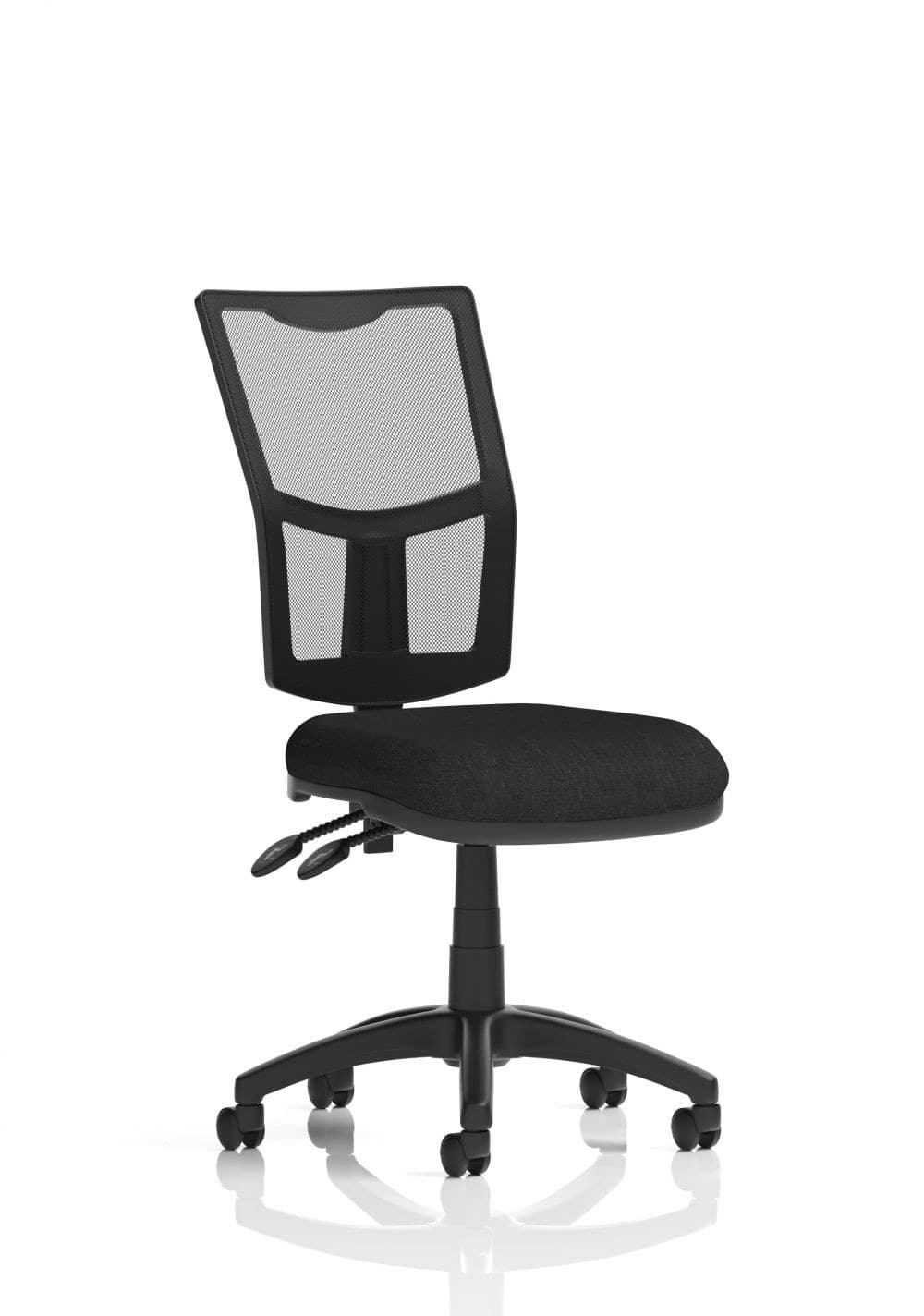 Dynamic Eclipse Plus II Lever Task Operator Chair Mesh Back Black - No Arms - Image 1