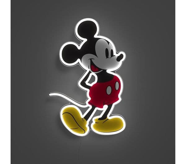 YELLOWPOP Disney Mickey Mouse LED Wall Lamp - Clear & White - Image 2