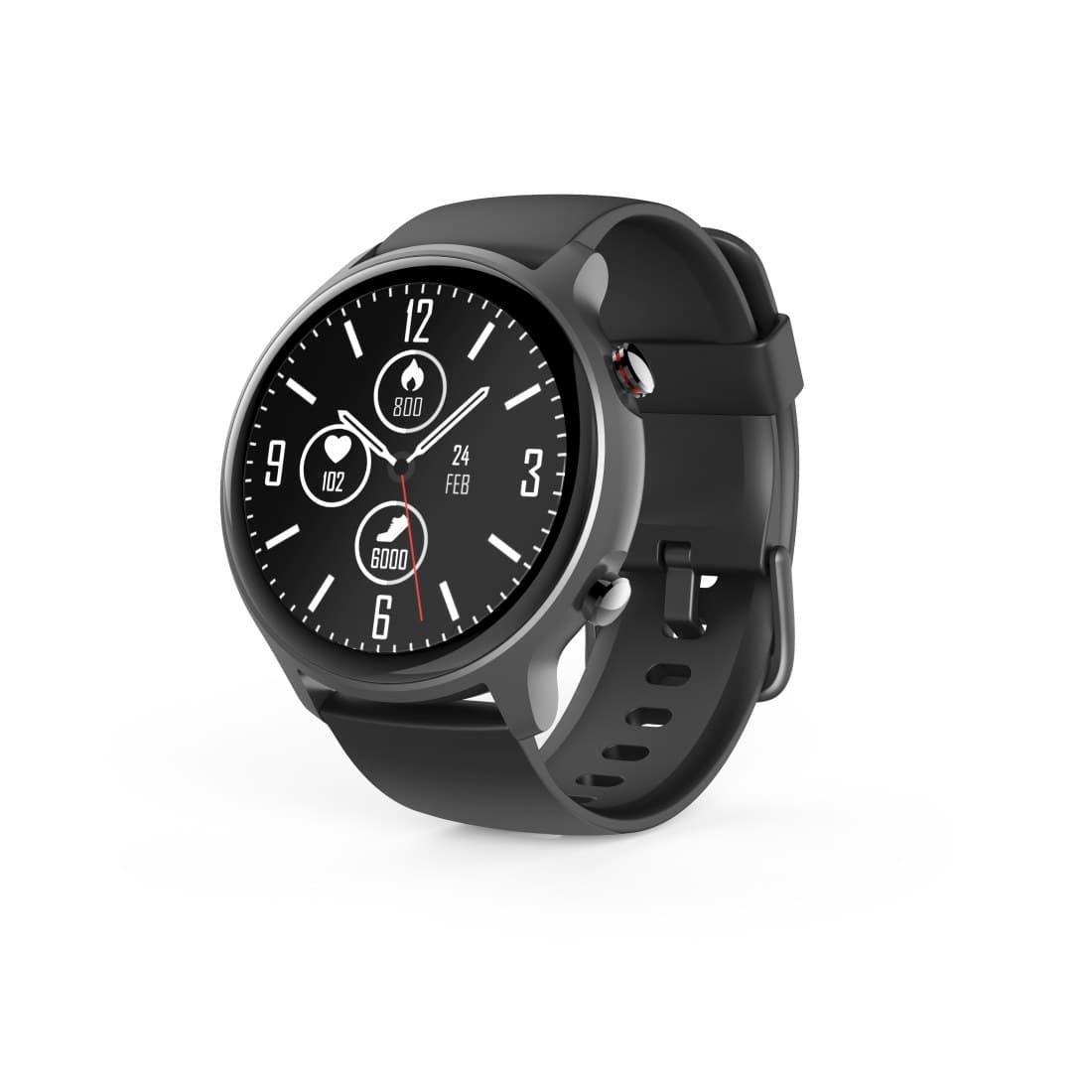 Hama Fit Watch 6910 GPS Smartwatch, 1.28" Touchscreen, 46 mm - Grey