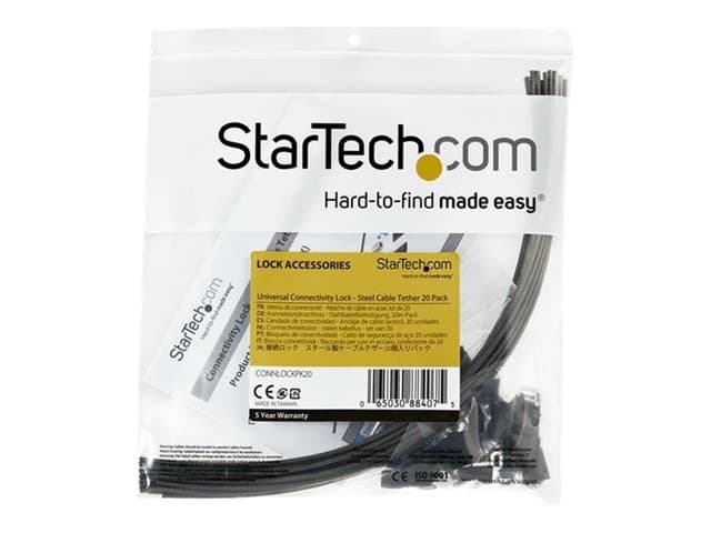 StarTech CONNLOCKPK20 Security Cable Silver - Image 6