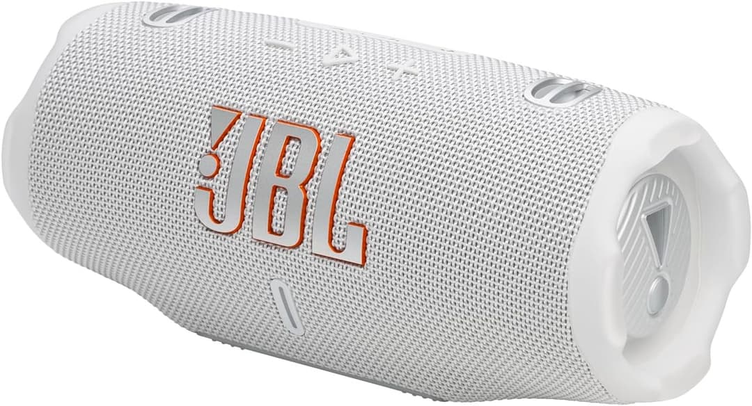 JBL Charge 6 Portable Wireless Speaker - White - Image 4