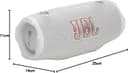 JBL Charge 6 Portable Wireless Speaker - White thumbnail 5