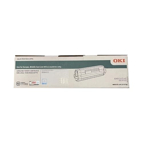 OKI 46443119 Original Toner Cartridge for ES8433dn, 10,000 Pages - Cyan - Image 2