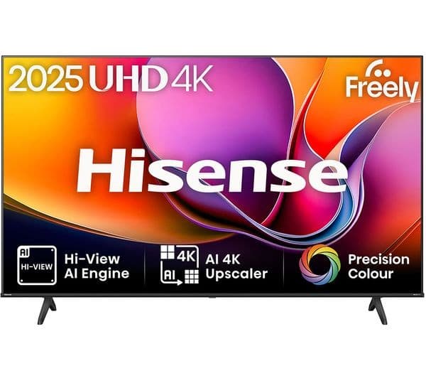 Hisense A6Q 4K UHD HDR Smart LED TV with Freely - 50-inch (50A6QTUK)
