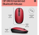 HP 240 Bluetooth Wireless Optical Mouse - Red thumbnail 4