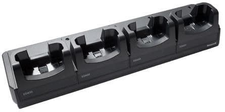 Honeywell Quad Bay Charging Base Kit for ScanPal EDA50 / EDA50hc / EDA51, EU Power Cord - Black (EDA50-CB-2) - Image 1