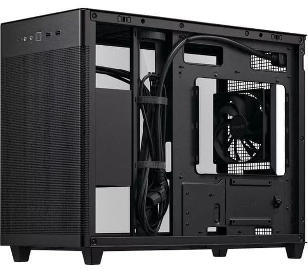 ASUS Prime AP201 Micro ATX Mini-Tower PC Case - Black, Tempered Glass - Image 4