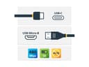 StarTech.com USB2CUB1M 1m USB-C to Micro-USB Cable (USB 2.0) - Black thumbnail 1