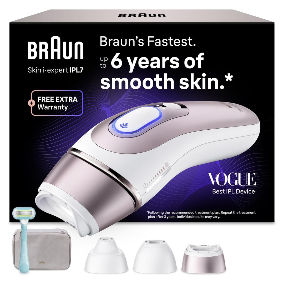 Braun Smart IPL Skin i-Expert Hair Removal Device PL7321 - White/Rose Gold - Image 1