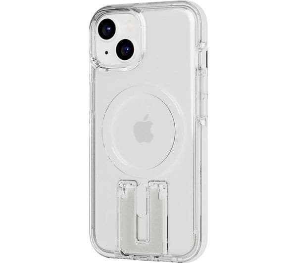 TECH21 Evo Crystal Kick iPhone 14 Case with MagSafe - Clear & White - Image 2