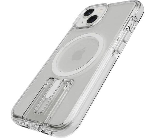 TECH21 Evo Crystal Kick iPhone 14 Case with MagSafe - Clear & White - Image 3