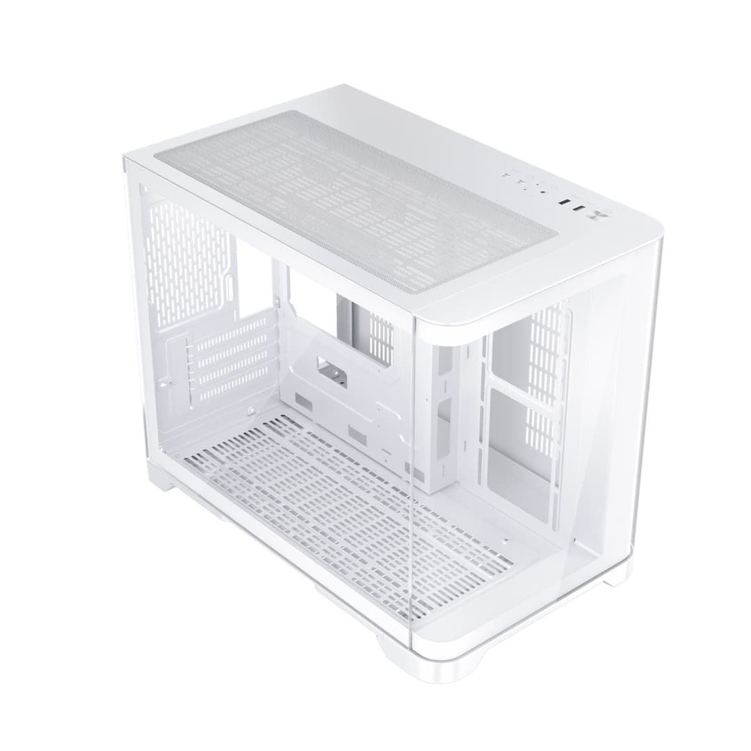 1st Player UV6 Tempered Glass Micro ATX Gaming Case - White - Image 3
