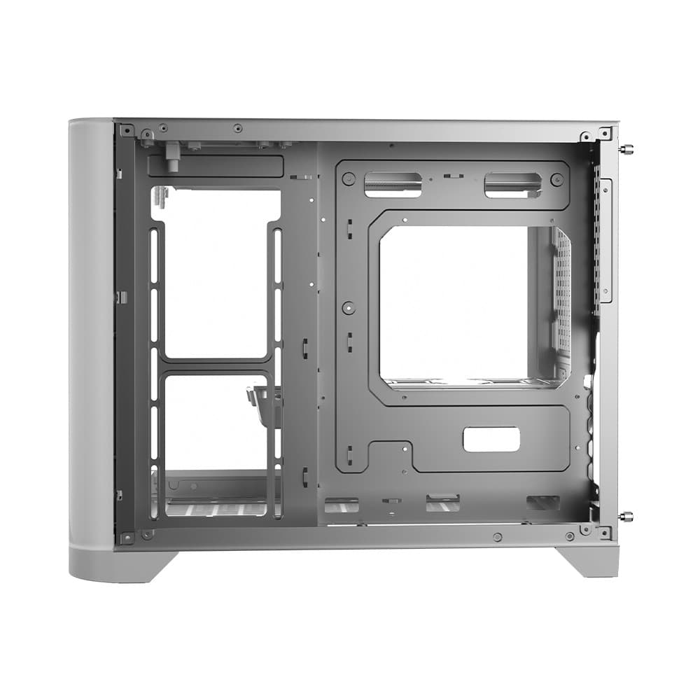 1st Player UV6 Tempered Glass Micro ATX Gaming Case - White - Image 5