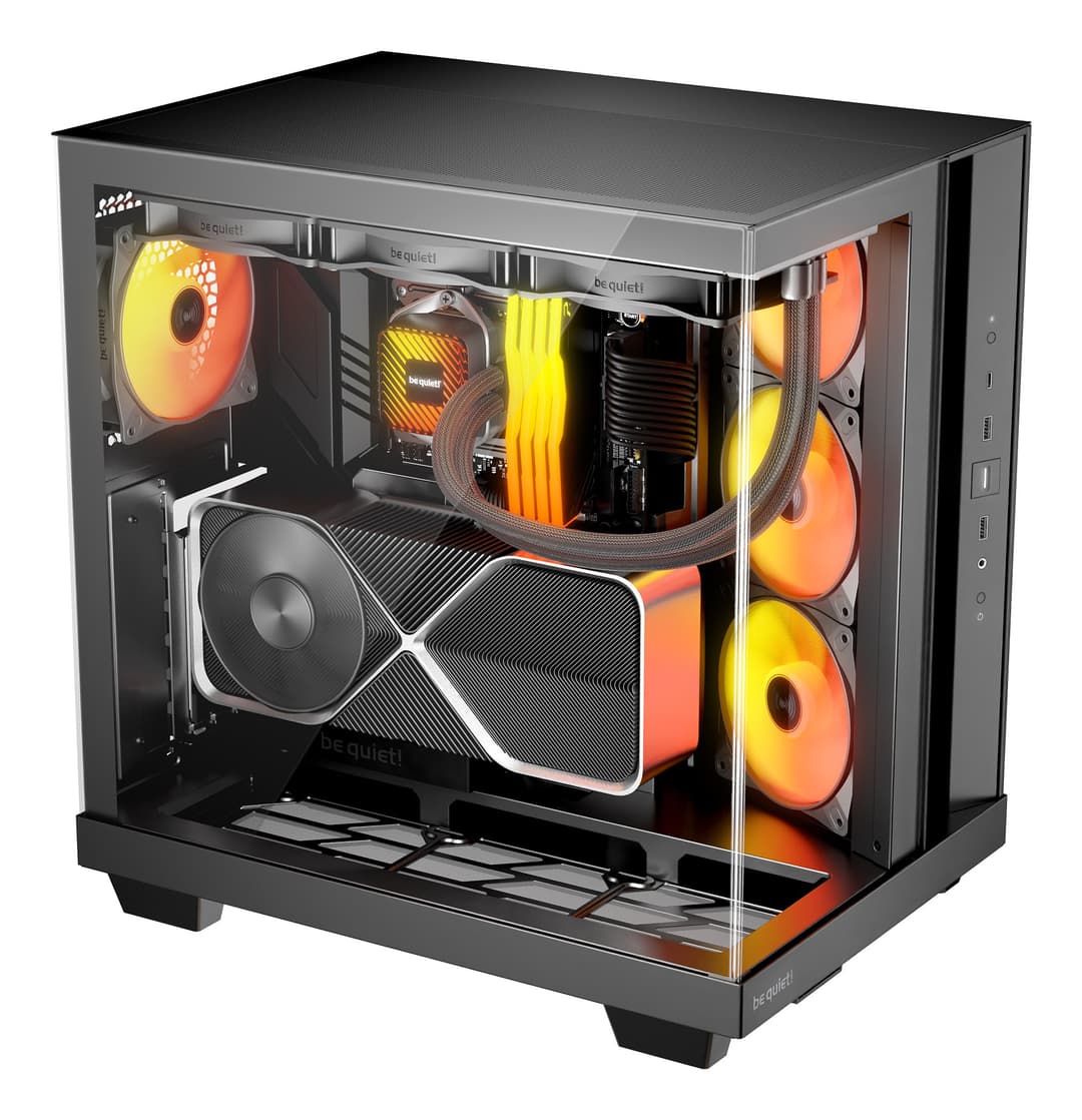 be quiet! Light Base 500 LX ARGB Tempered Glass Midi Tower PC Case - Black - Image 3
