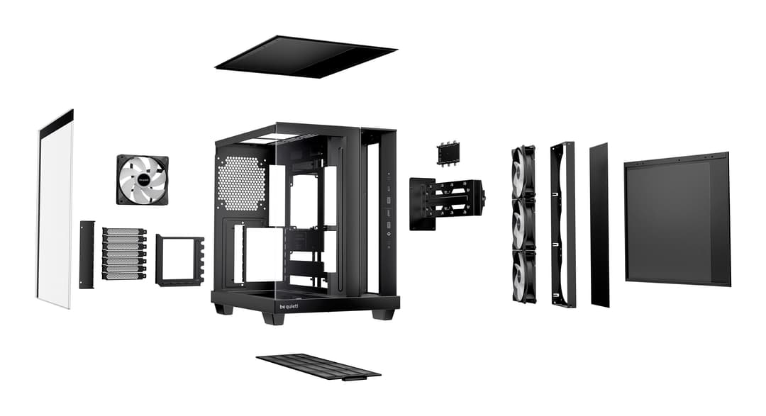 be quiet! Light Base 500 LX ARGB Tempered Glass Midi Tower PC Case - Black - Image 4