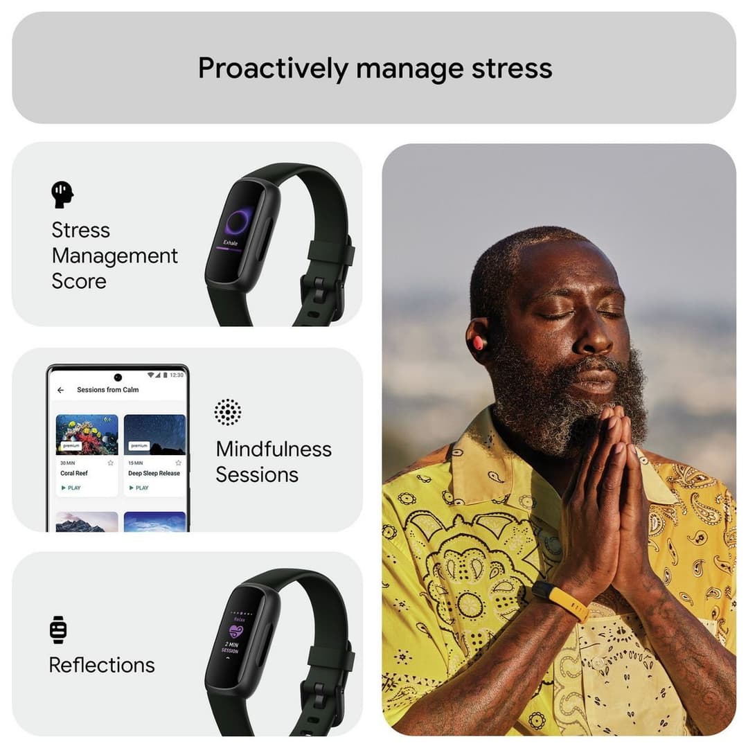 Fitbit Inspire 3 Fitness Tracker - Midnight Zen - Image 5