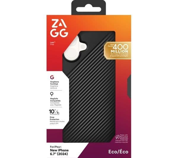 ZAGG Luxe Snap iPhone 16 Plus Case - Black - Image 2
