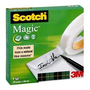 3M Scotch Magic Tape 810 25 mm x 66 m Transparent 9 pc(s) - Image 1