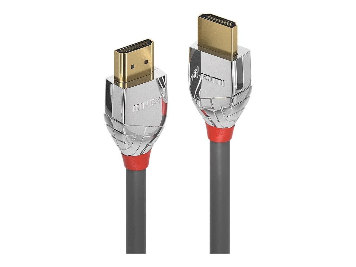 Lindy Cromo Line High Speed HDMI 2.0 Cable with Ethernet 4K 60Hz 0.5m - Grey