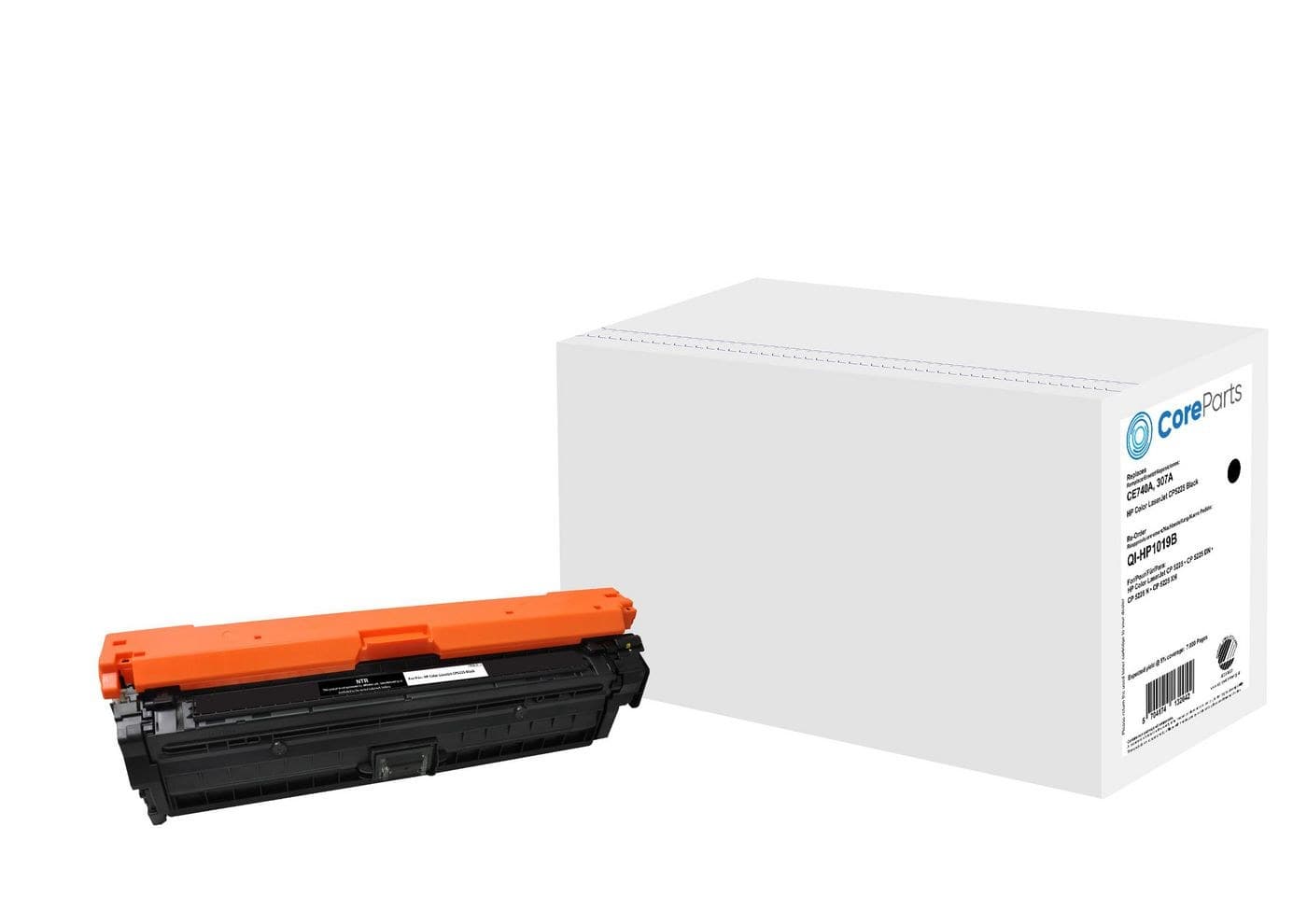 CoreParts QI-HP1019B Compatible Toner CE740A (HP 307A) 7,000 Pages for HP Color LaserJet CP5225/CP5225n/CP5225dn/CP5225xh - Black