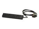 Lindy 4-Way UK Power Strip with 2m Cord - Black thumbnail 2