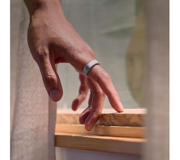 Oura Ring 4 Smart Ring - Brushed Silver, Size 11 - Image 6