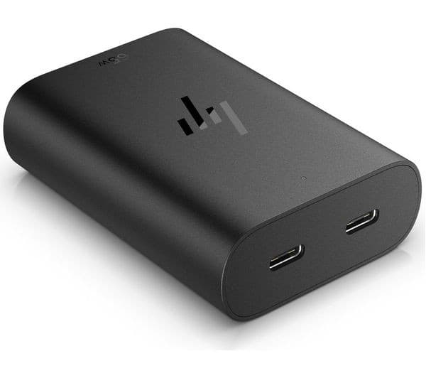HP 65W GaN USB-C Laptop Charger (600Q7AA) - Black - Image 3