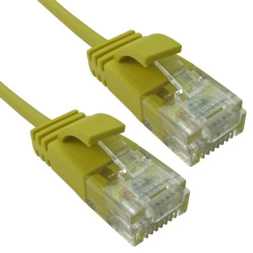 Cables Direct 3m Slim CAT6 Patch Cable (Yellow) - Image 2
