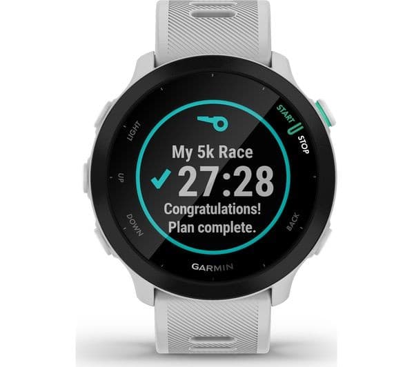Garmin Forerunner 55 42mm GPS Running Smartwatch - Whitestone - Image 2