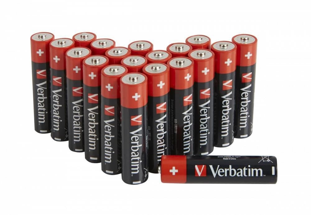 Verbatim AAA Alkaline Batteries 1.5V LR03 - 20 Pack - Image 1