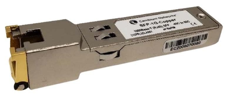 Cambium Networks SFP-1G-COPPER 1000Base-T RJ45 Copper SFP Transceiver, -40 to 85C