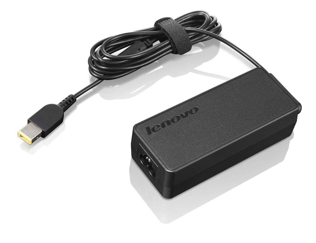 Lenovo 65W AC Adapter, 100-240V - Black - Image 1