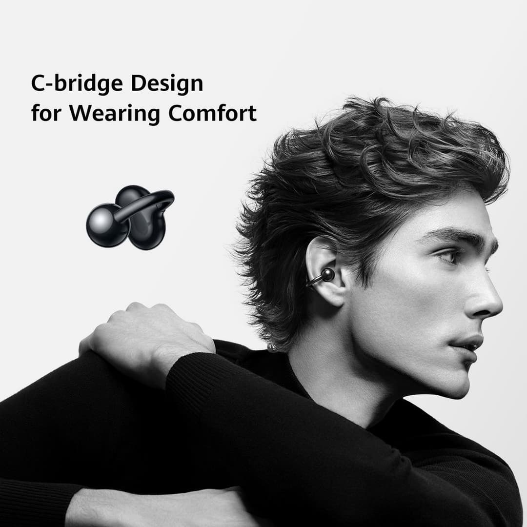 HUAWEI FreeClip Open-Ear Wireless Earbuds - Black - Image 2