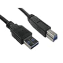 Cables Direct 5m USB 3.0 Type A Male to Type B Male Cable thumbnail 2