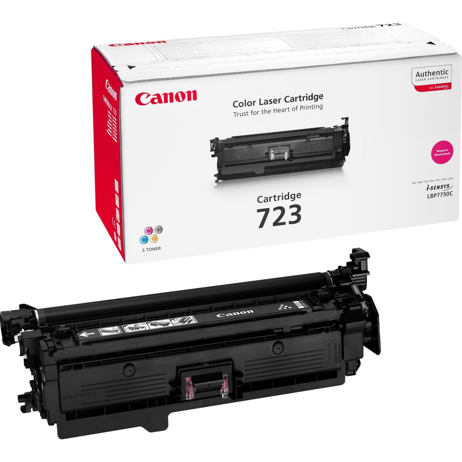 Canon 723M Original Toner Cartridge Magenta 1 pc(s) - 8,500 Pages, for i-SENSYS LBP7750Cdn